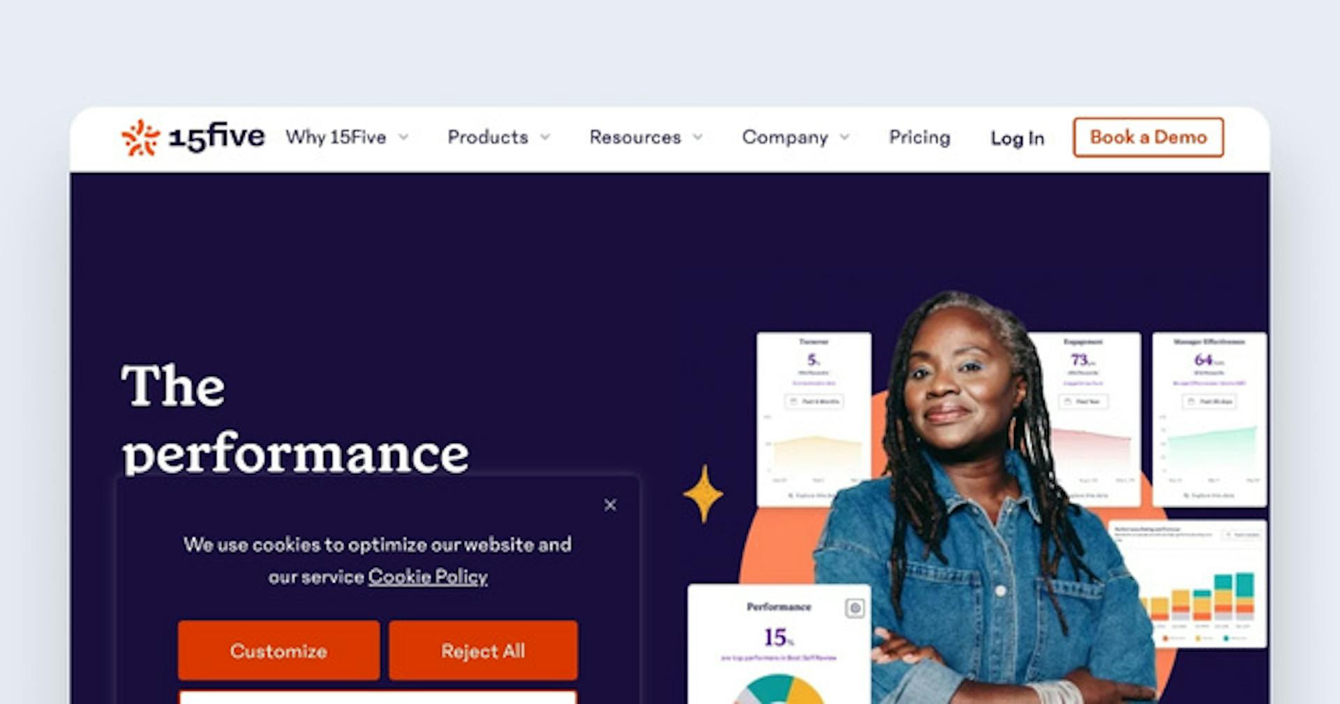 Employee management app - 15five