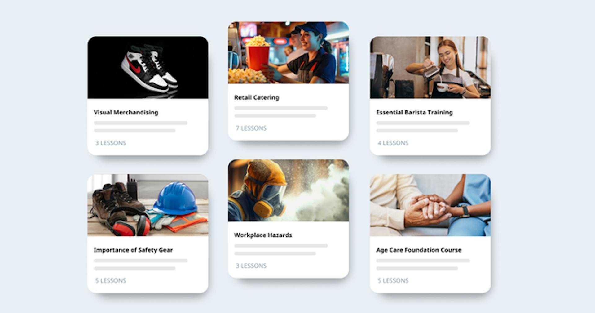 SC Training course library feature