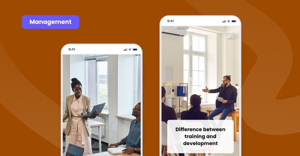 Two instructors providing training and development programs