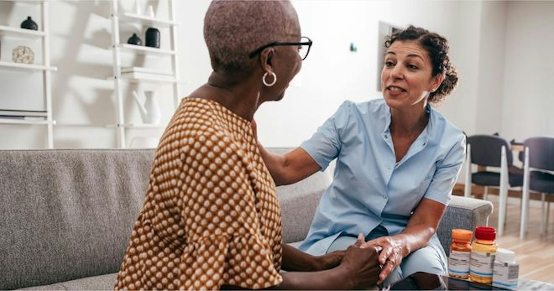 Caregiver showing cultural sensitivity to patient