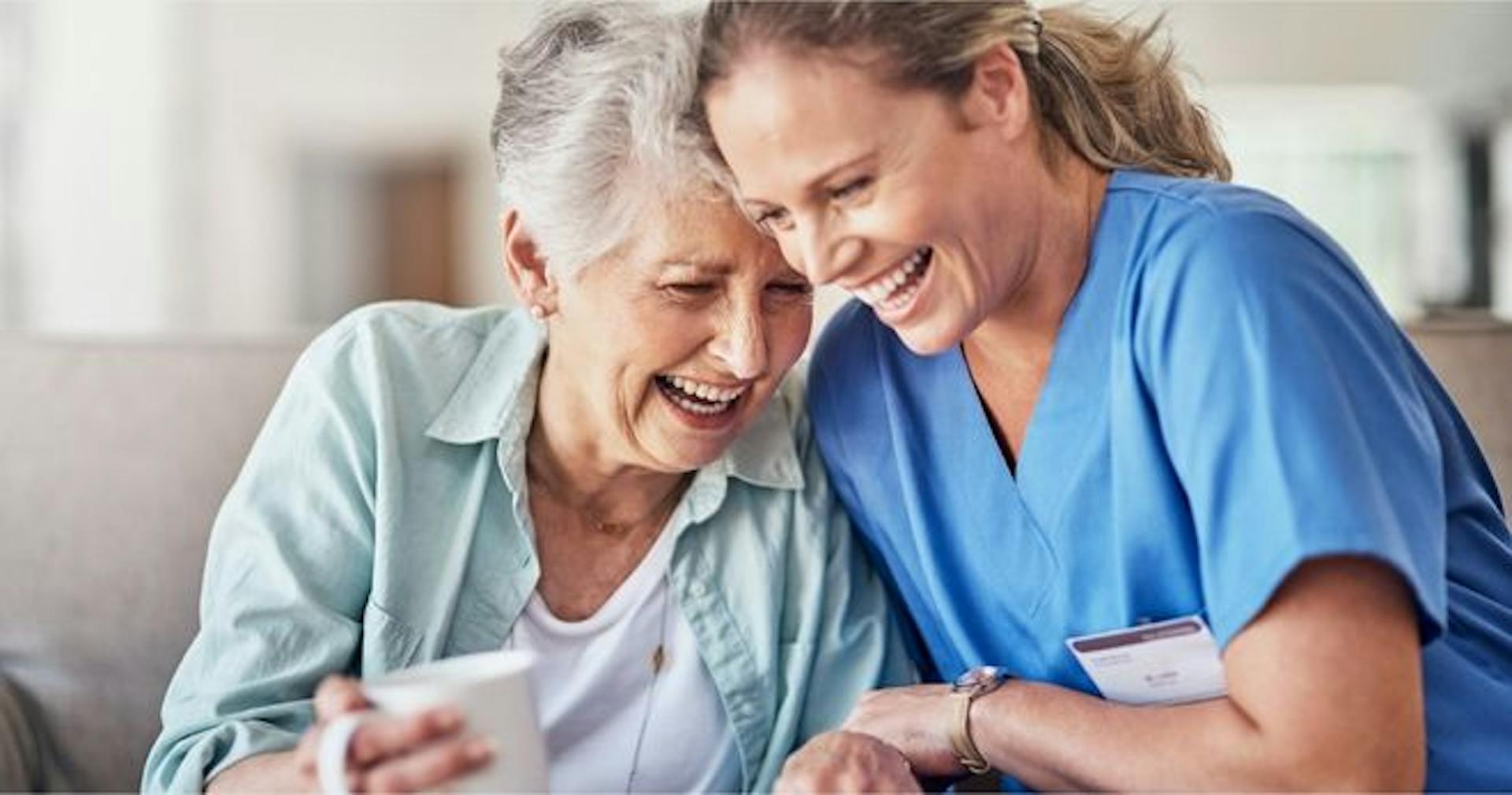 Caregiver showing emotional resilience
