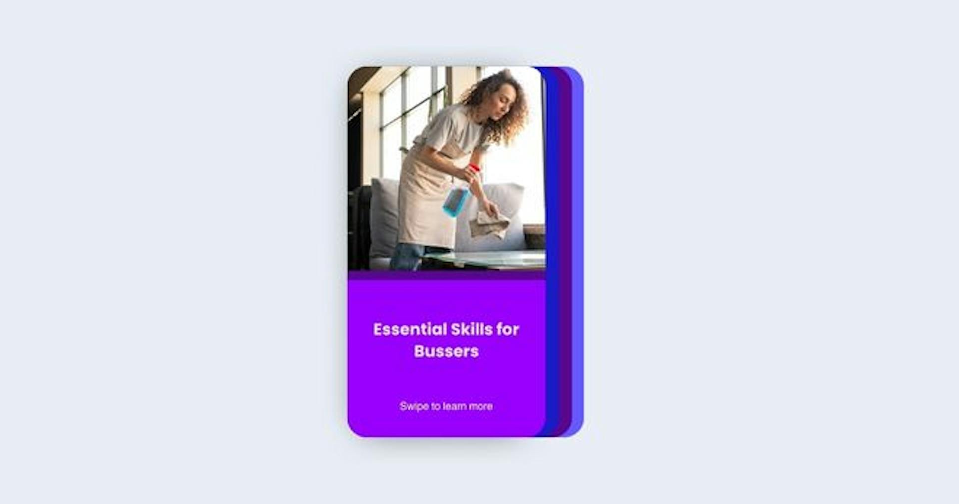 Essential skills for bussers course on SC Training