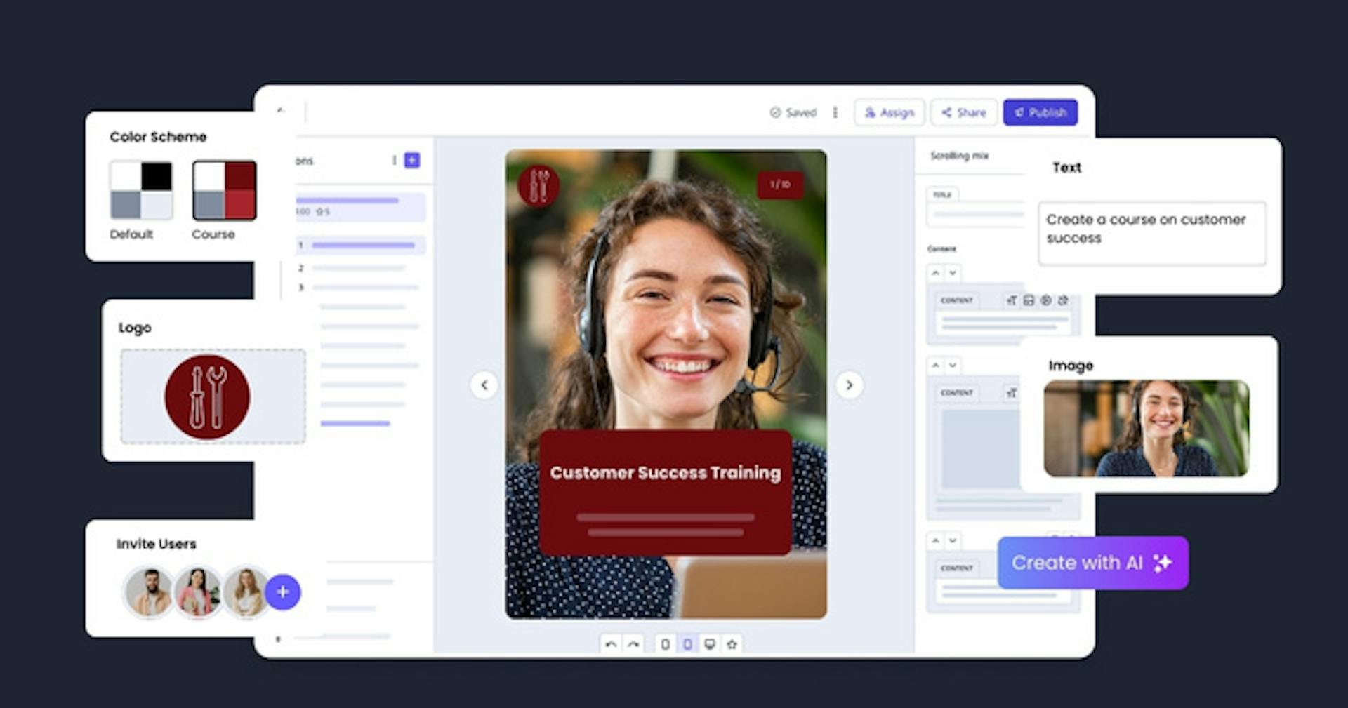SC Training's course creator tool
