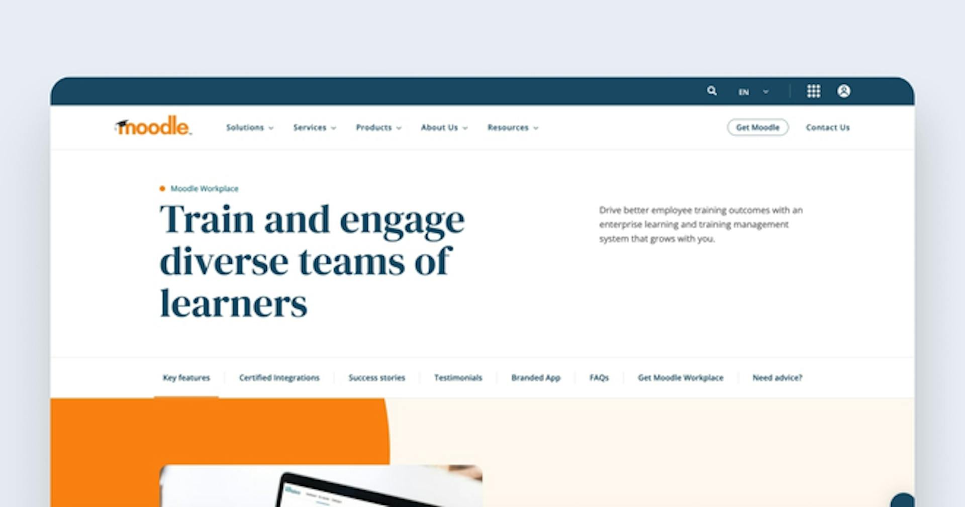 Best enterprise LMS - Moodle