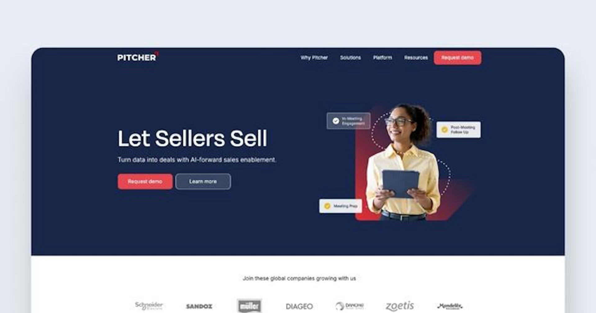 Sales enablement tools - Pitcher