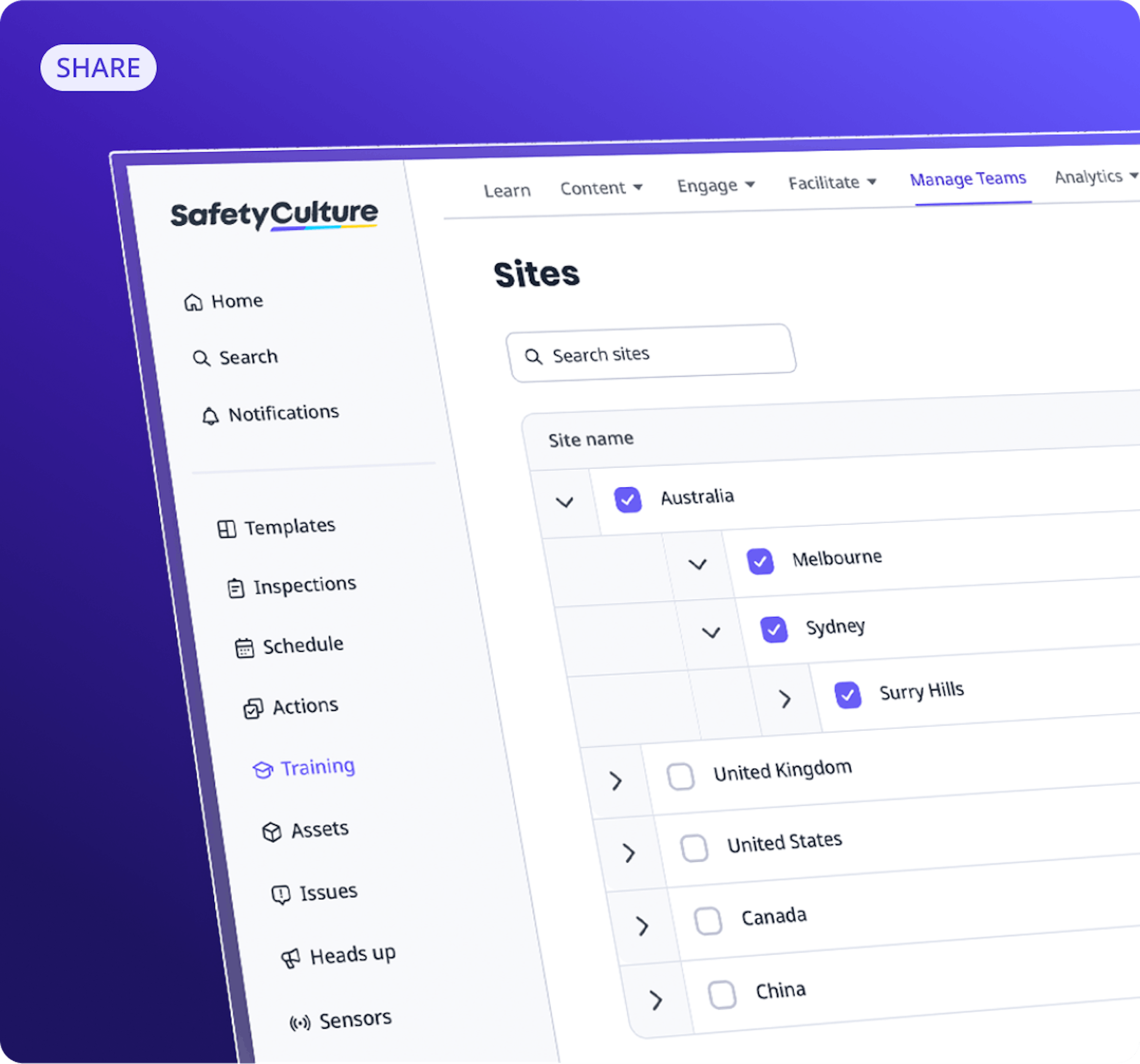 Share courses