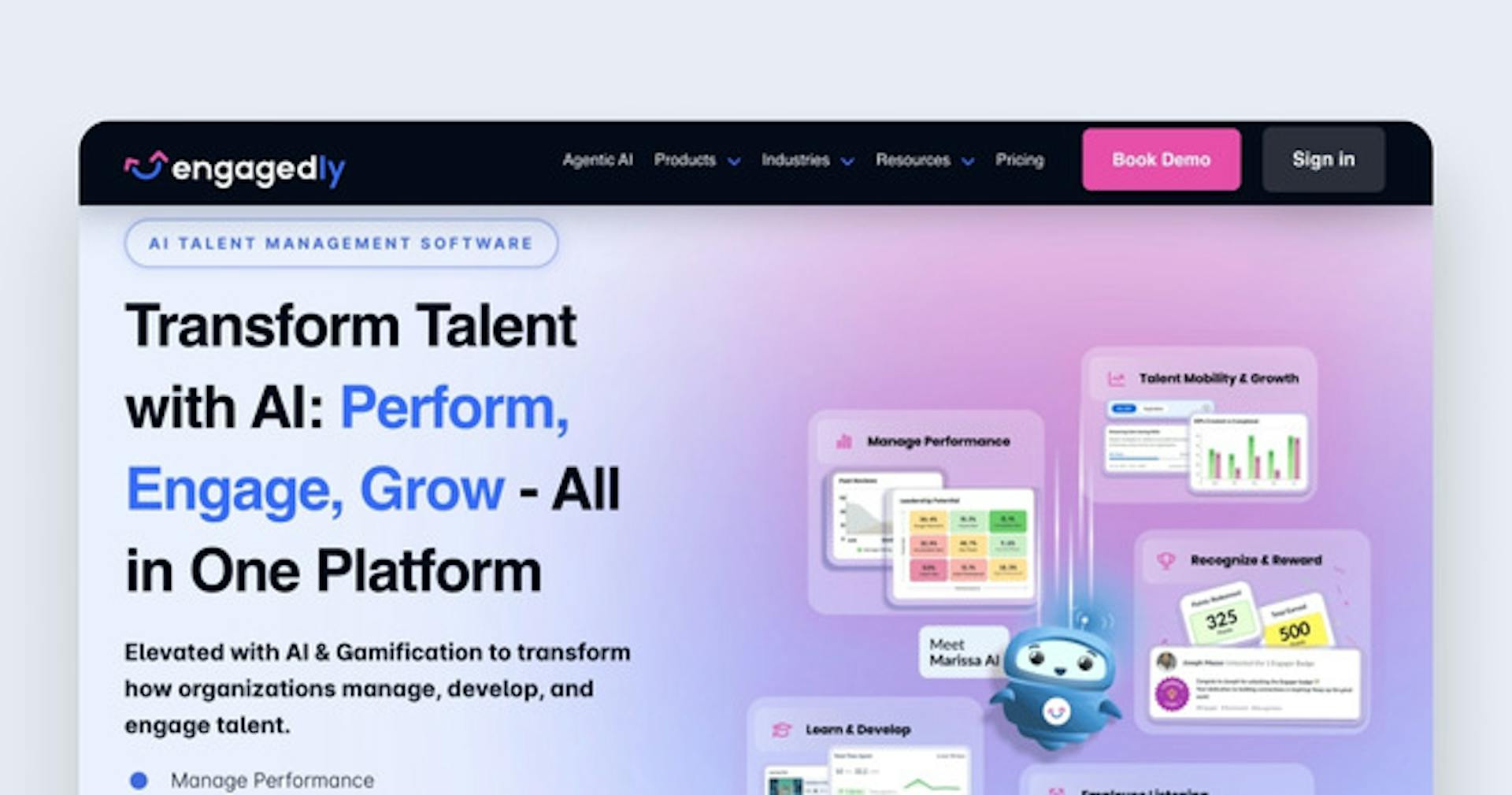 Business gamification app - Engagedly