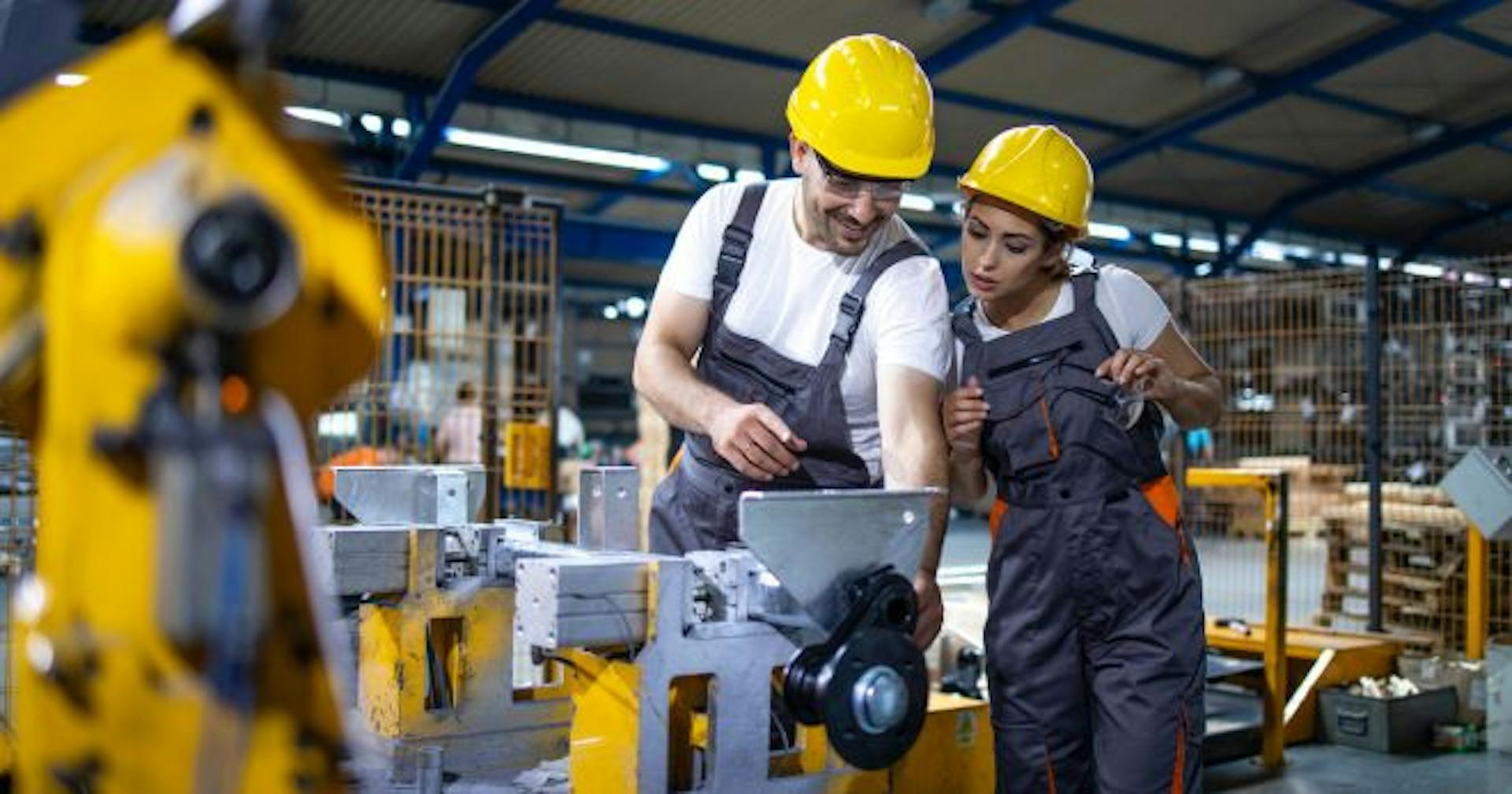 Manager training another employee