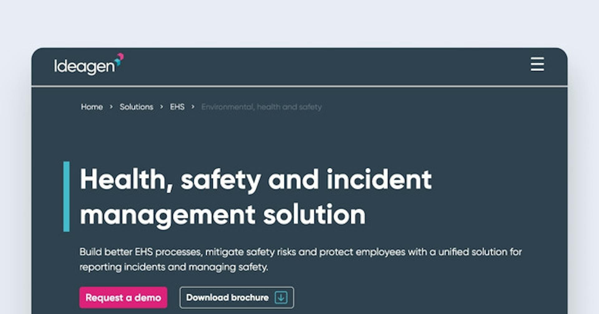 Enterprise EHS software - Ideagen