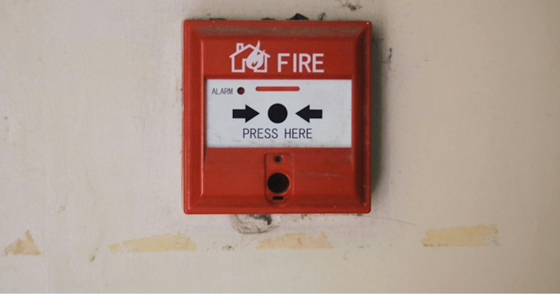 A fire alarm switch
