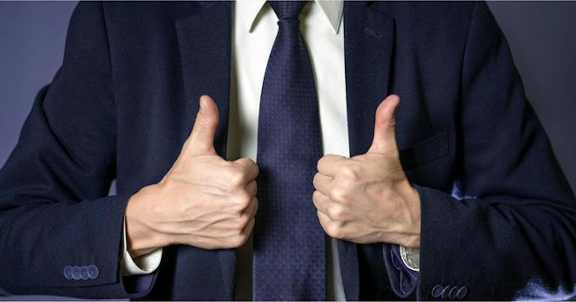 Man using hand gestures to communicate