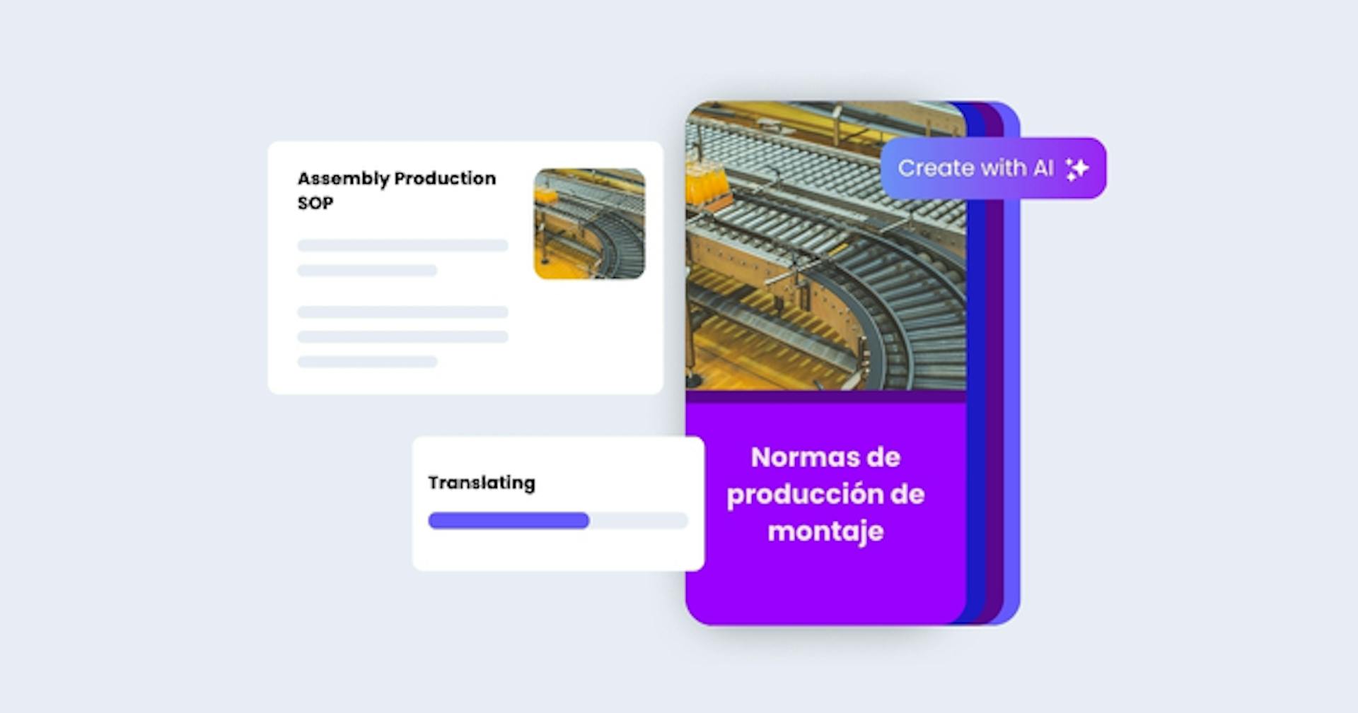 SOP translated to a spanish course with SC Training's AI tool