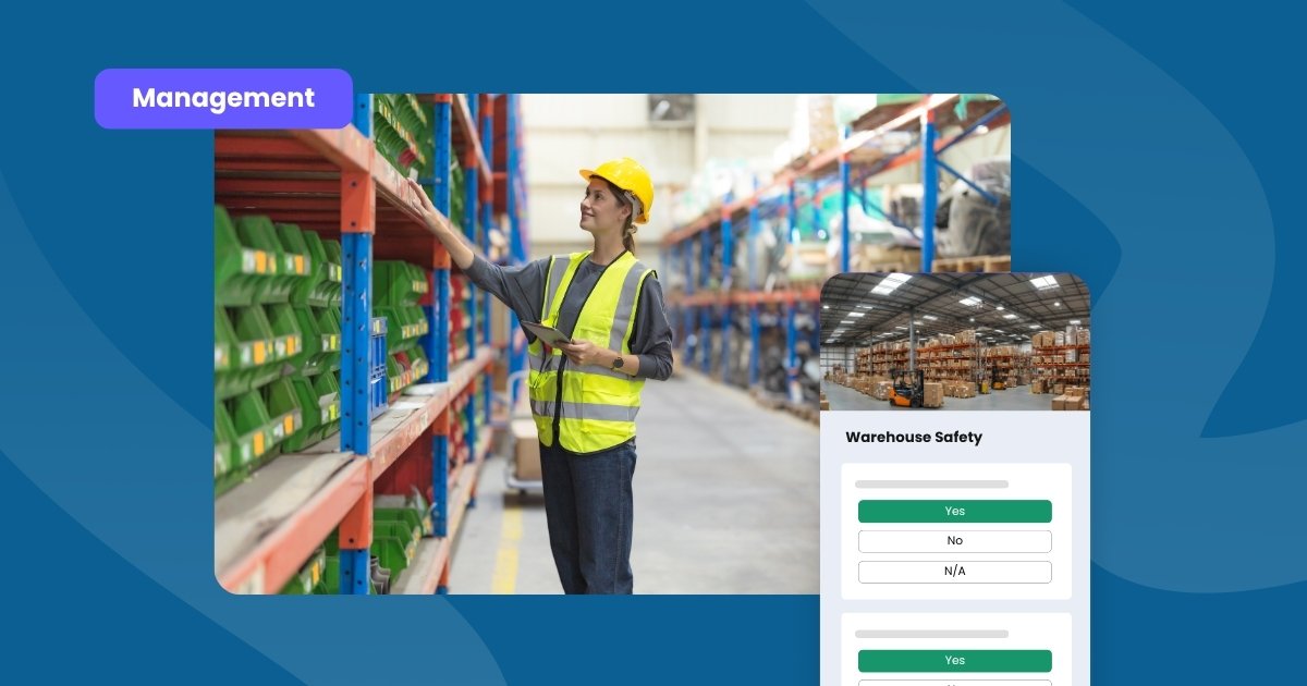 Warehouse safety training and visibility app