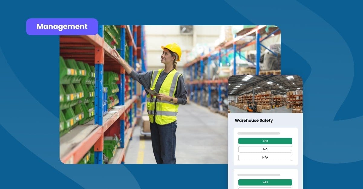 Warehouse safety training and visibility app