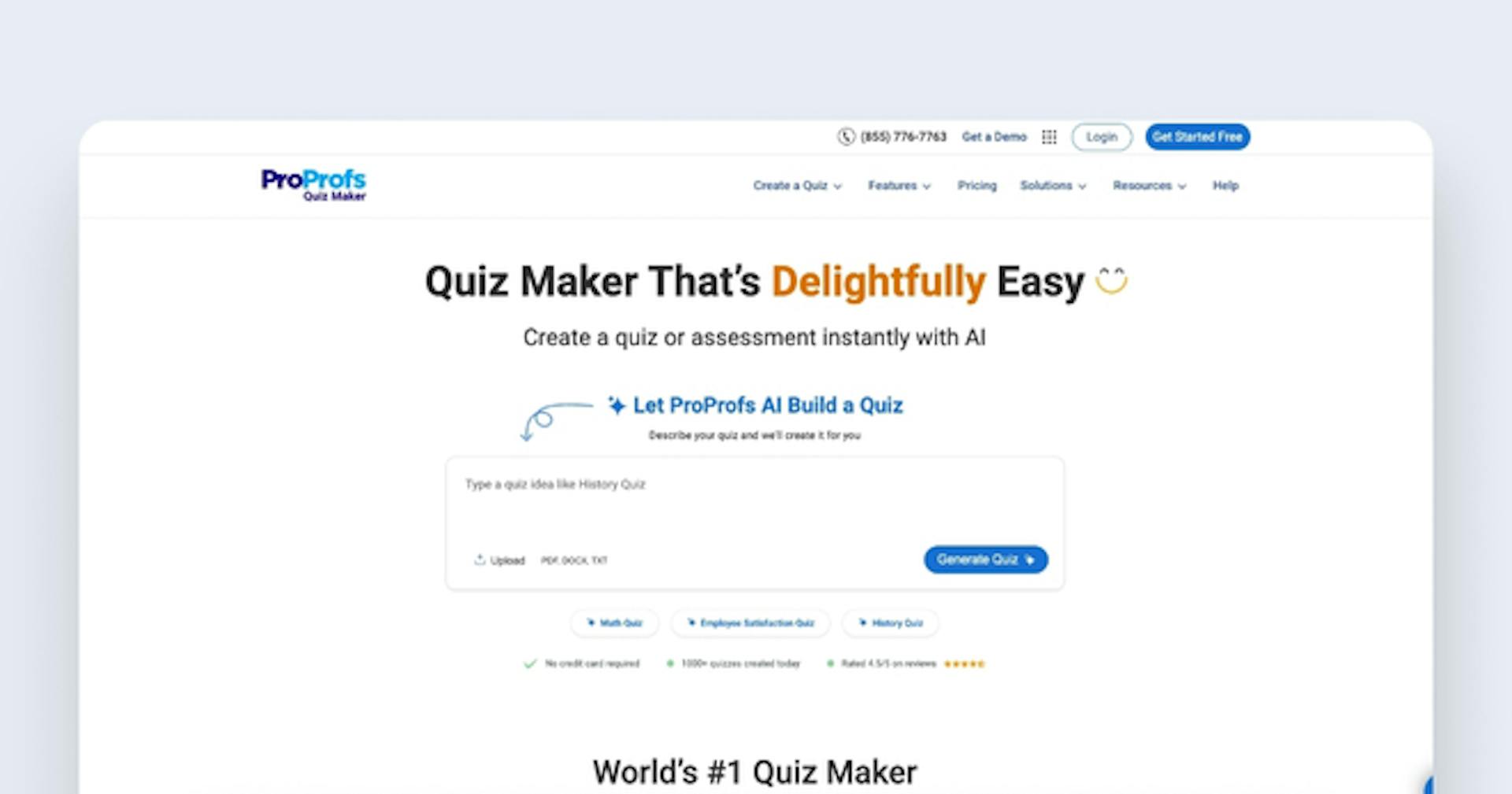 Online quiz maker - ProProfs