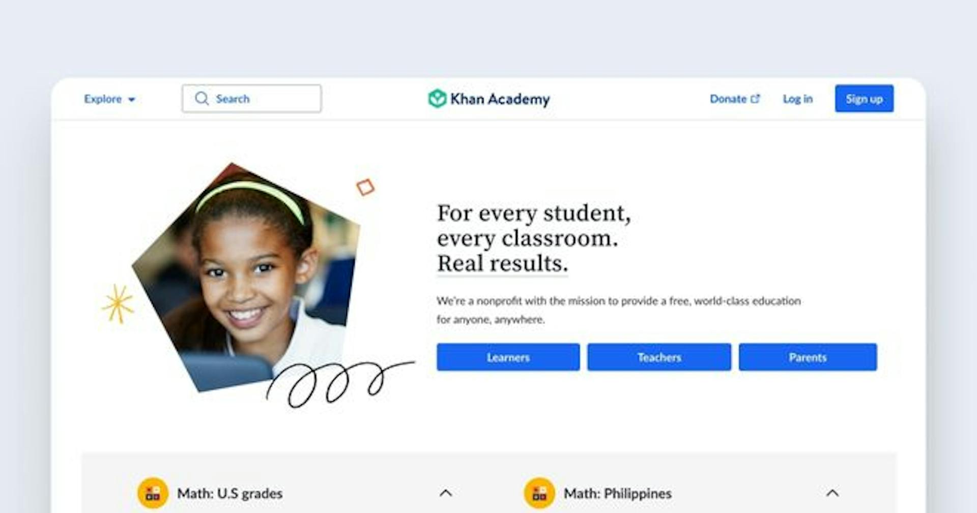 Online course platform - Khan Academy