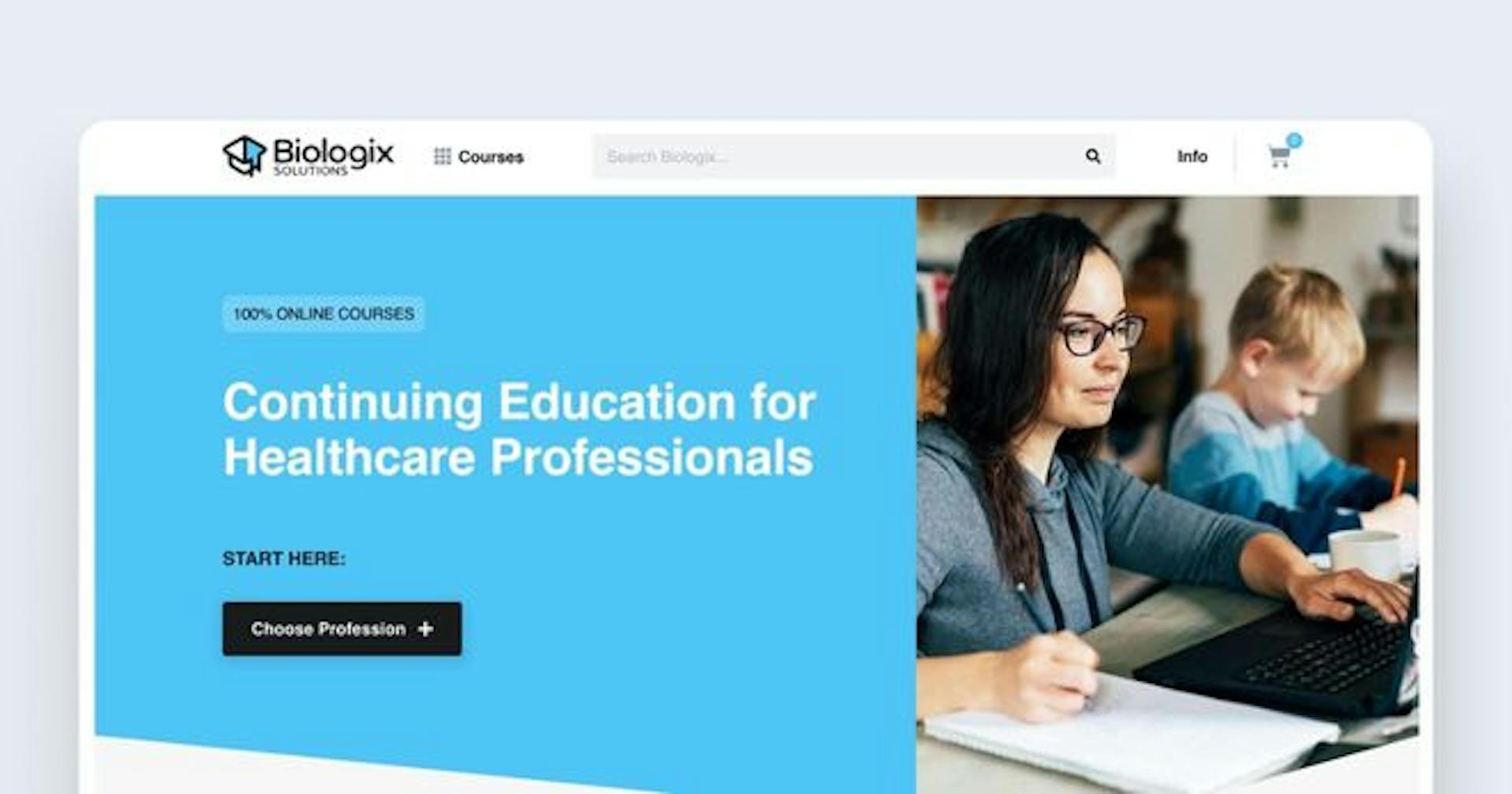 Biologix Solutions homepage