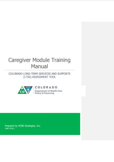 Caregiver training manual PDF - Caregiver Module Training Manual