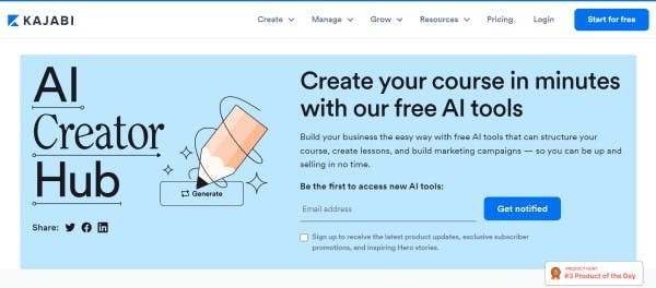  AI Software to create online training courses - Kajabi