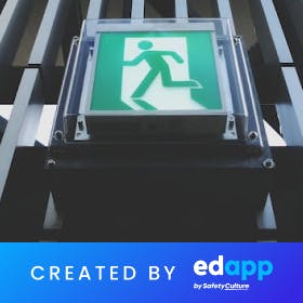 EdApp free compliance training resources - Evacuation Plan