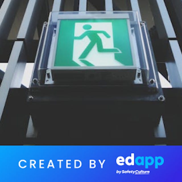 SC Training (formerly EdApp) free compliance training resources - Evacuation Plan