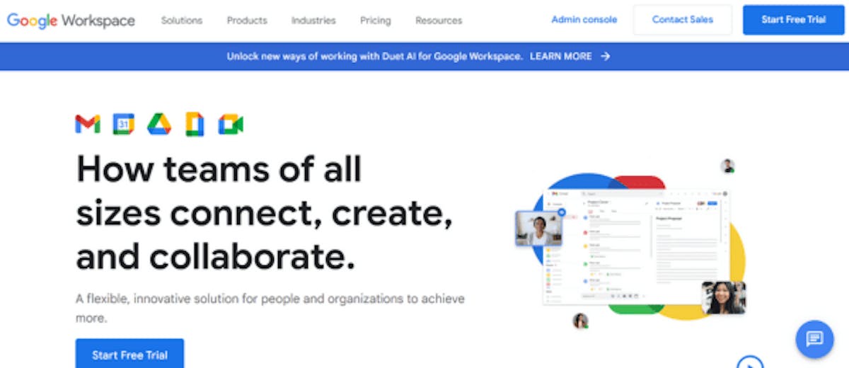 Remote work software - Google Workspace