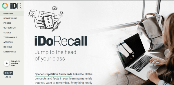 Tools to create online flashcards - iDoRecall