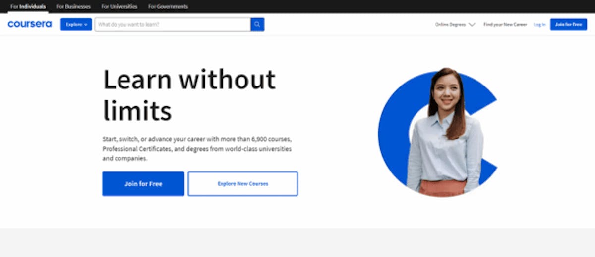 Web based training platform - Coursera