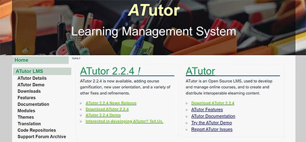 Free Learning Management System - ATutor
