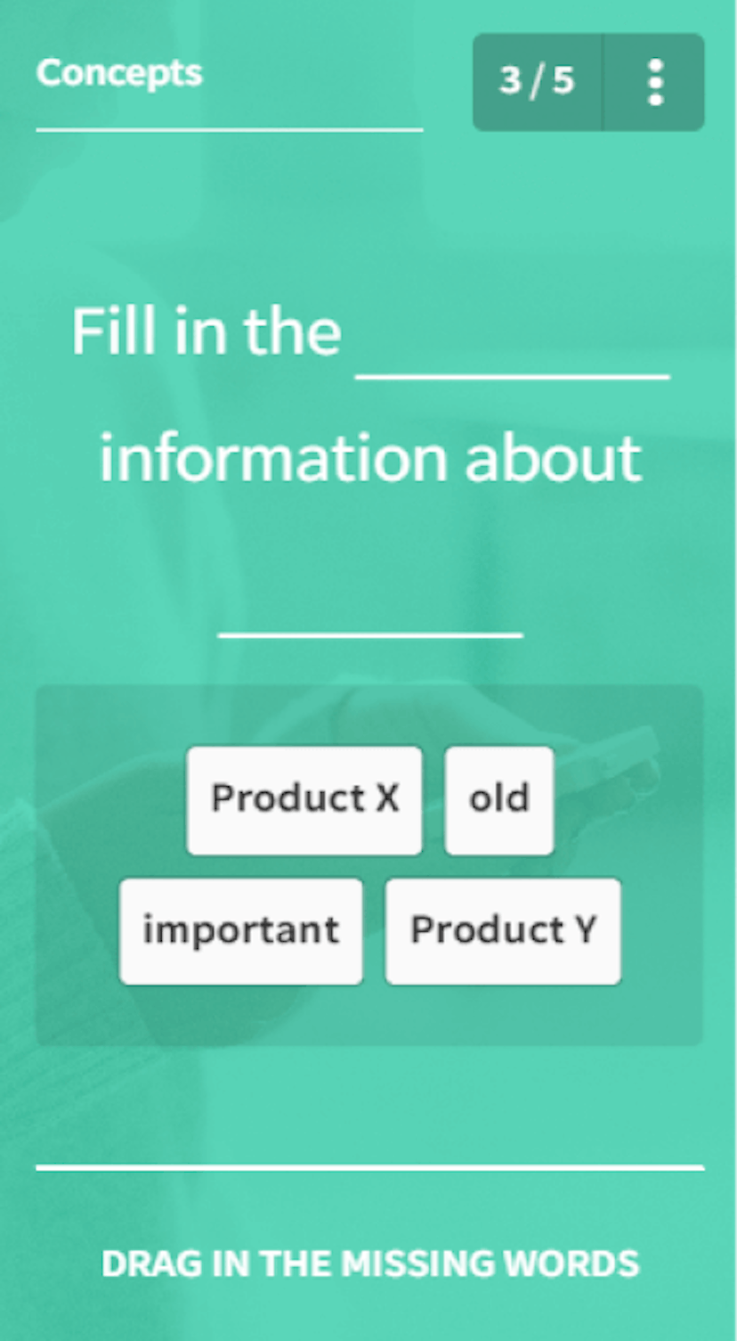 SC Training (formerly EdApp) quiz template - missing word