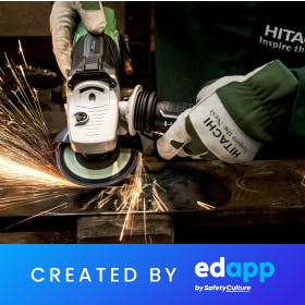 edapp hard hat training - handlig power tools