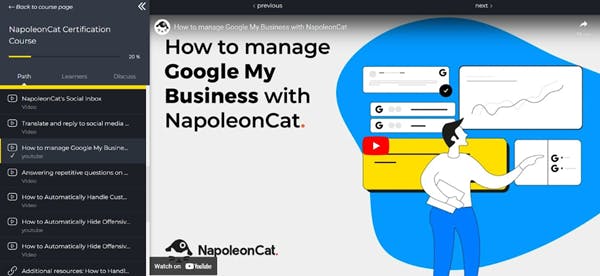 Free customer service training courses - NapoleonCat tool training for social media customer service