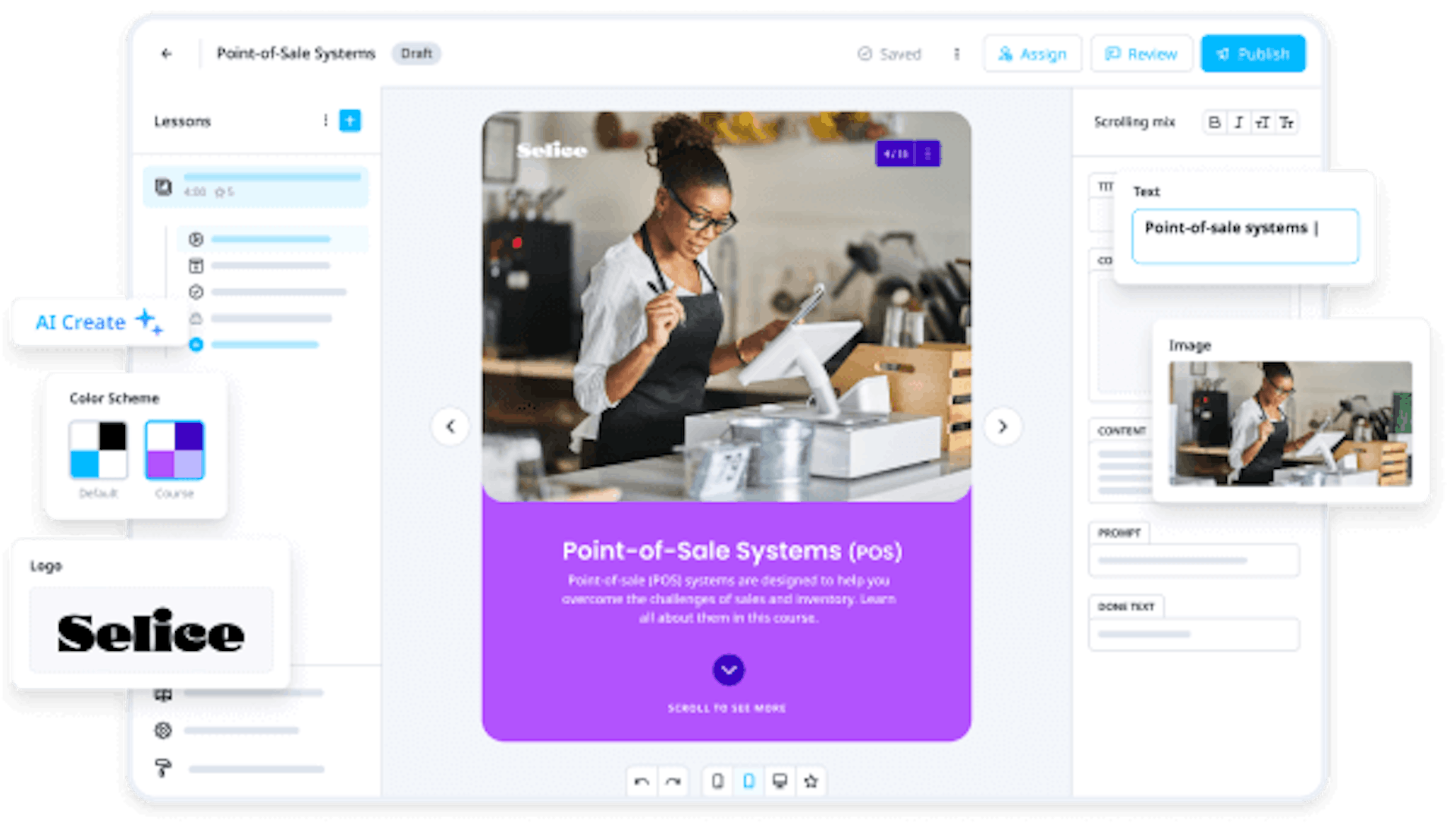 employee training management software - edapp creator tool