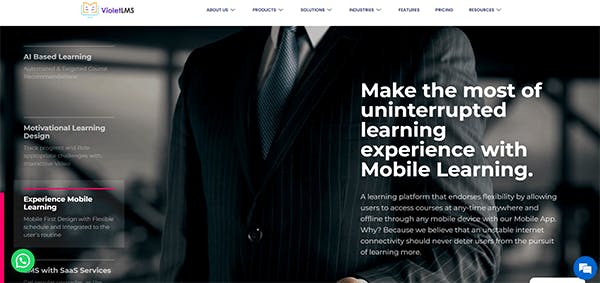 Authoring tool for mobile elearning - Violet LMS