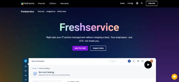 Change management tool - Freshservice