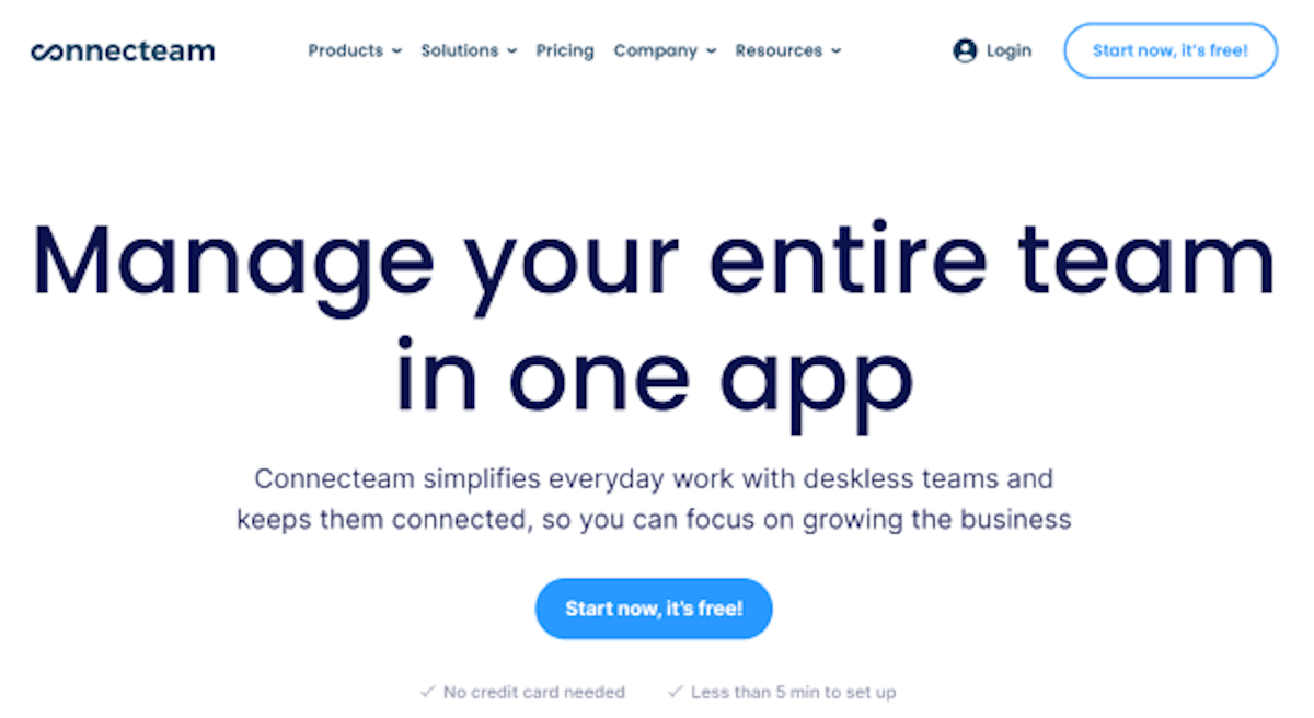 Employee management app for employee communication - Connecteam