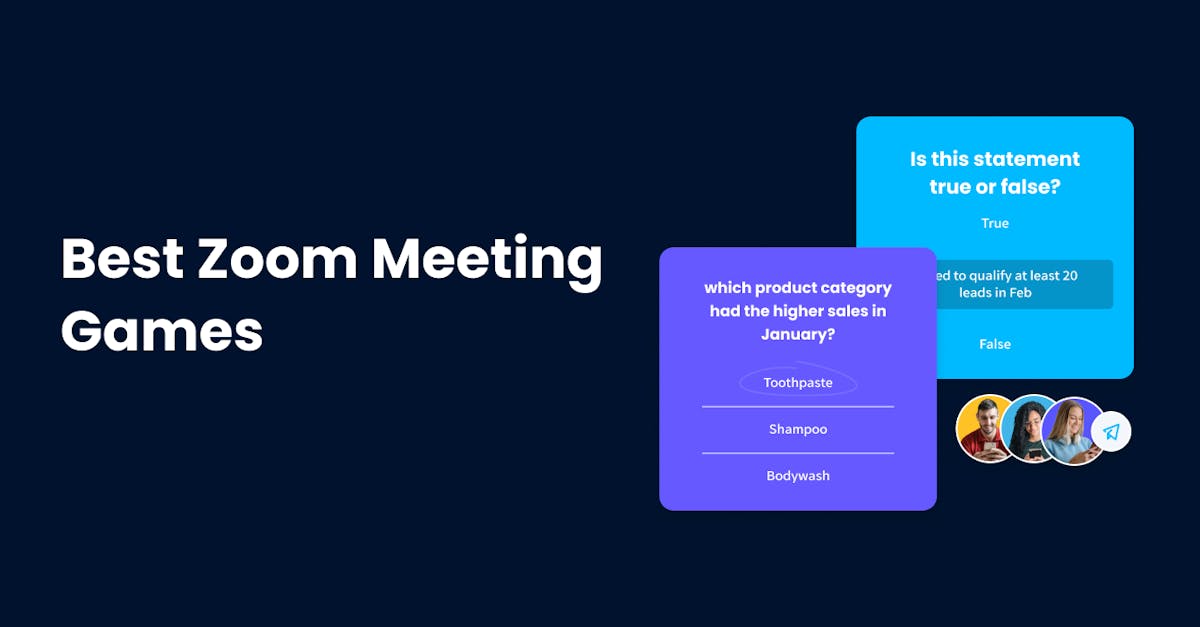 Best Zoom Meeting Games