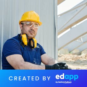 edapp hard hat training - harnessing