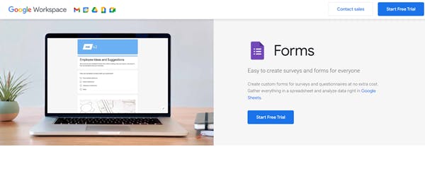 Tools to create a quiz online  - Google Form