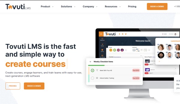 Tovuti learning content management system
