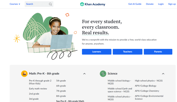 Active Learning Tools - Khan Academy