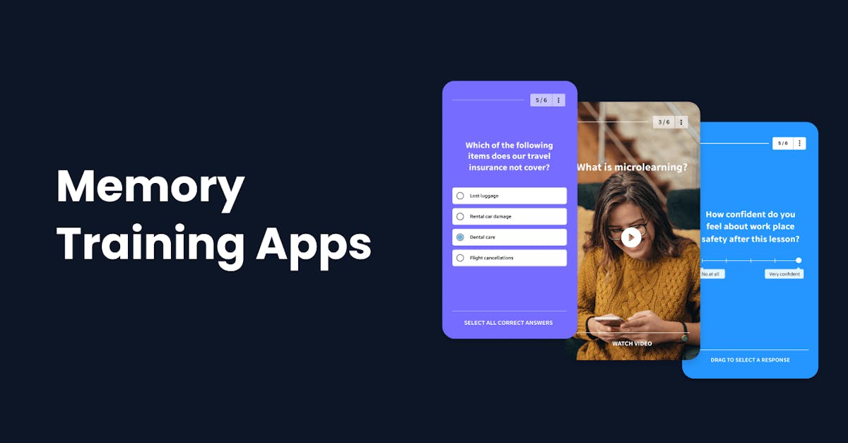 Memory Training Apps - EdApp