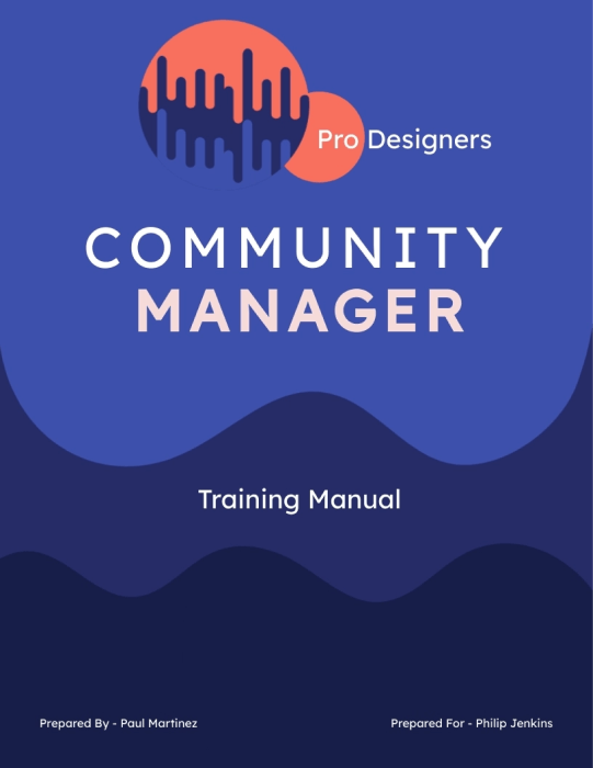 Training Module Templates - Community Manager by Visme