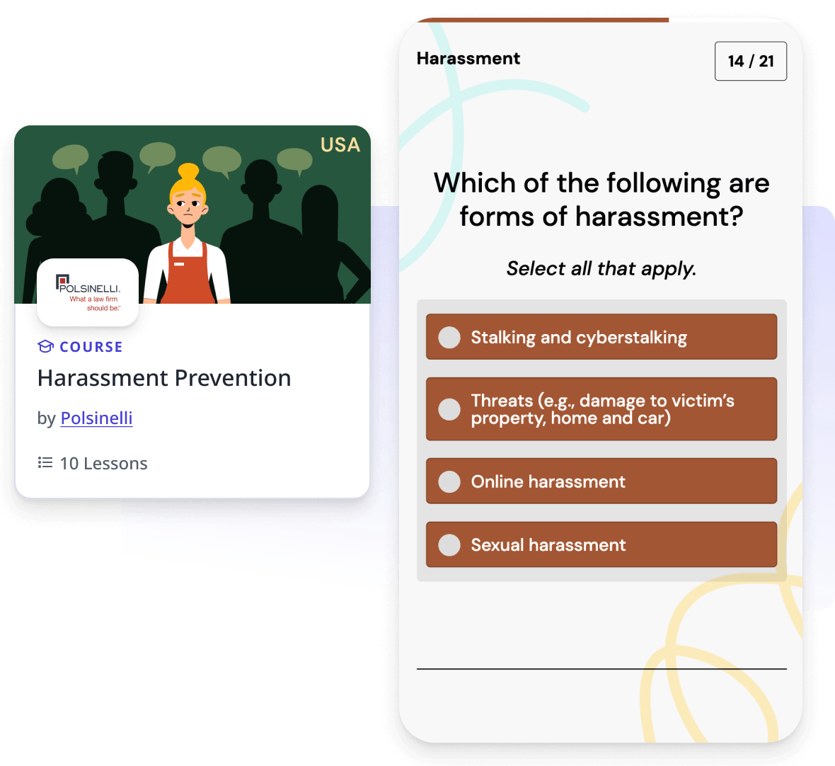 Harassment prevention training