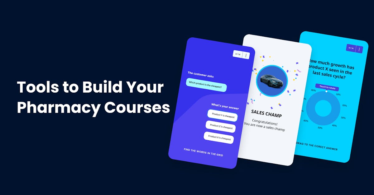 Tools to Build Your Pharmacy Courses