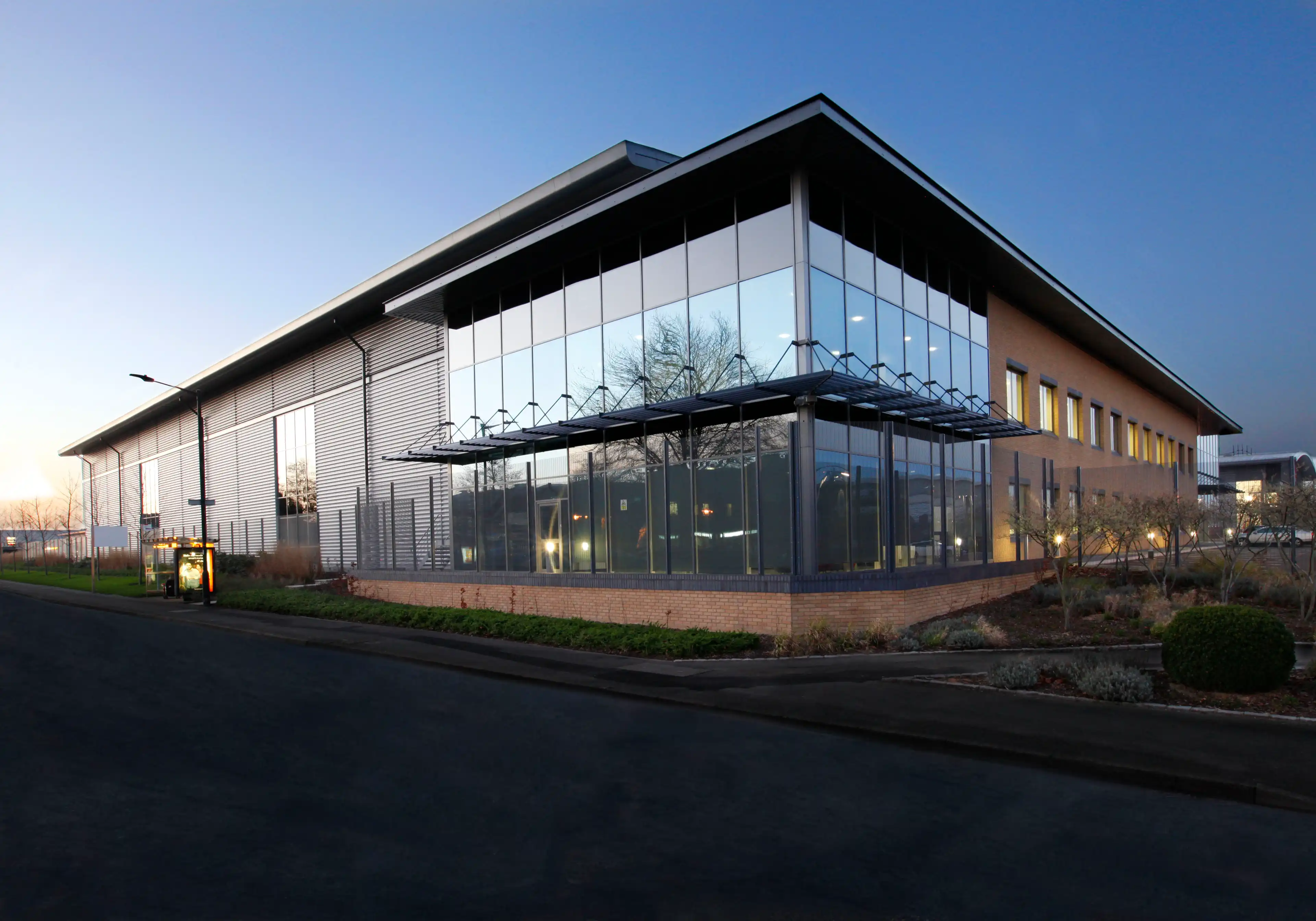 Exterior of a data center