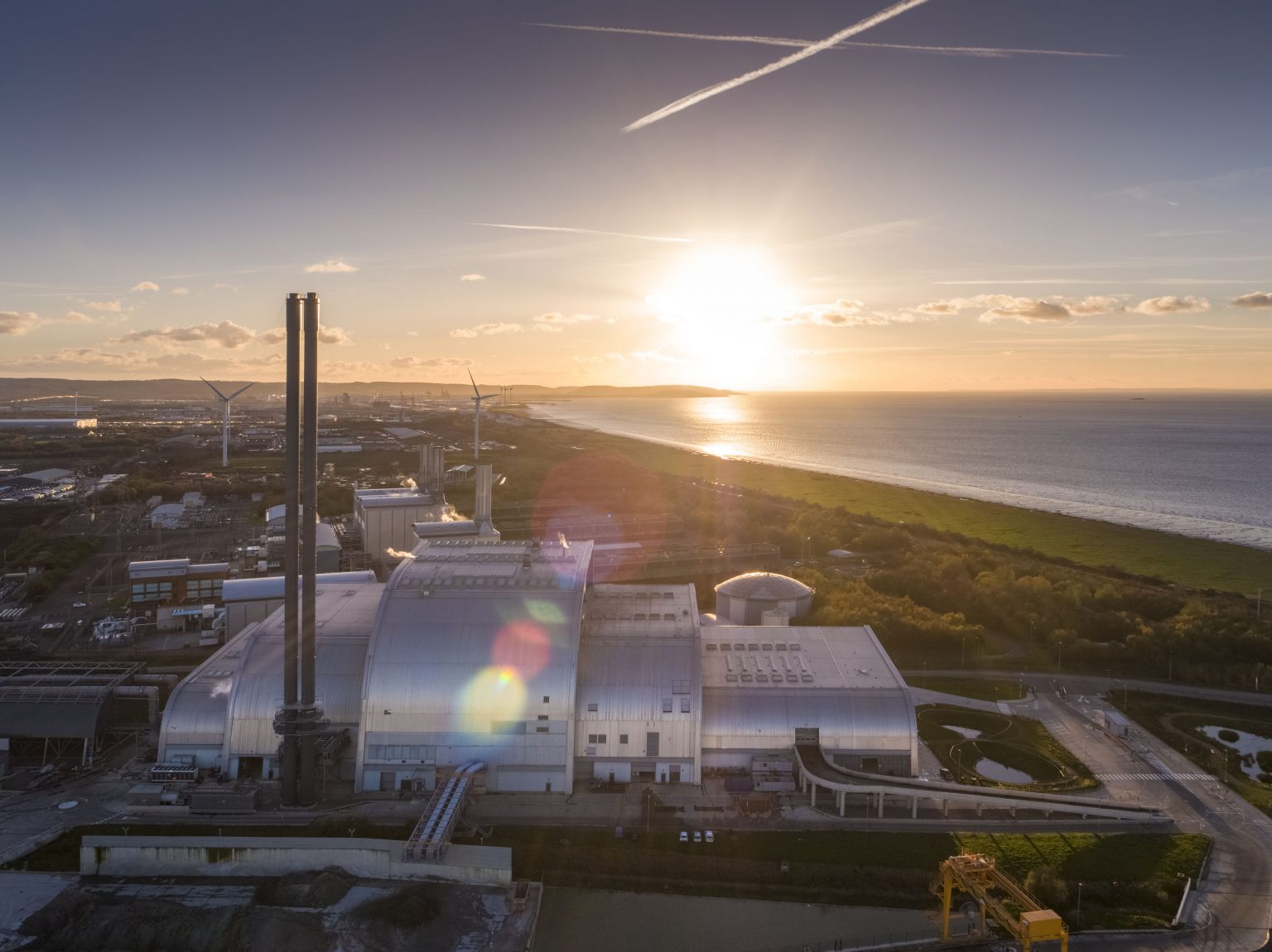 Waste facility aerial image