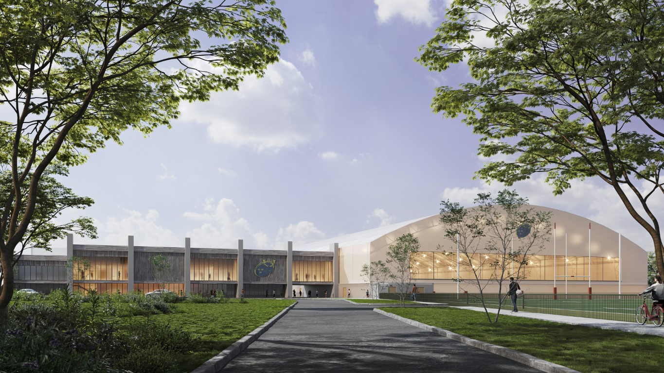 Sports facility building