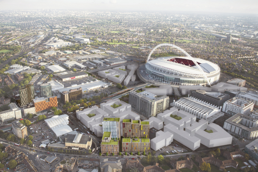 Aerial image of London