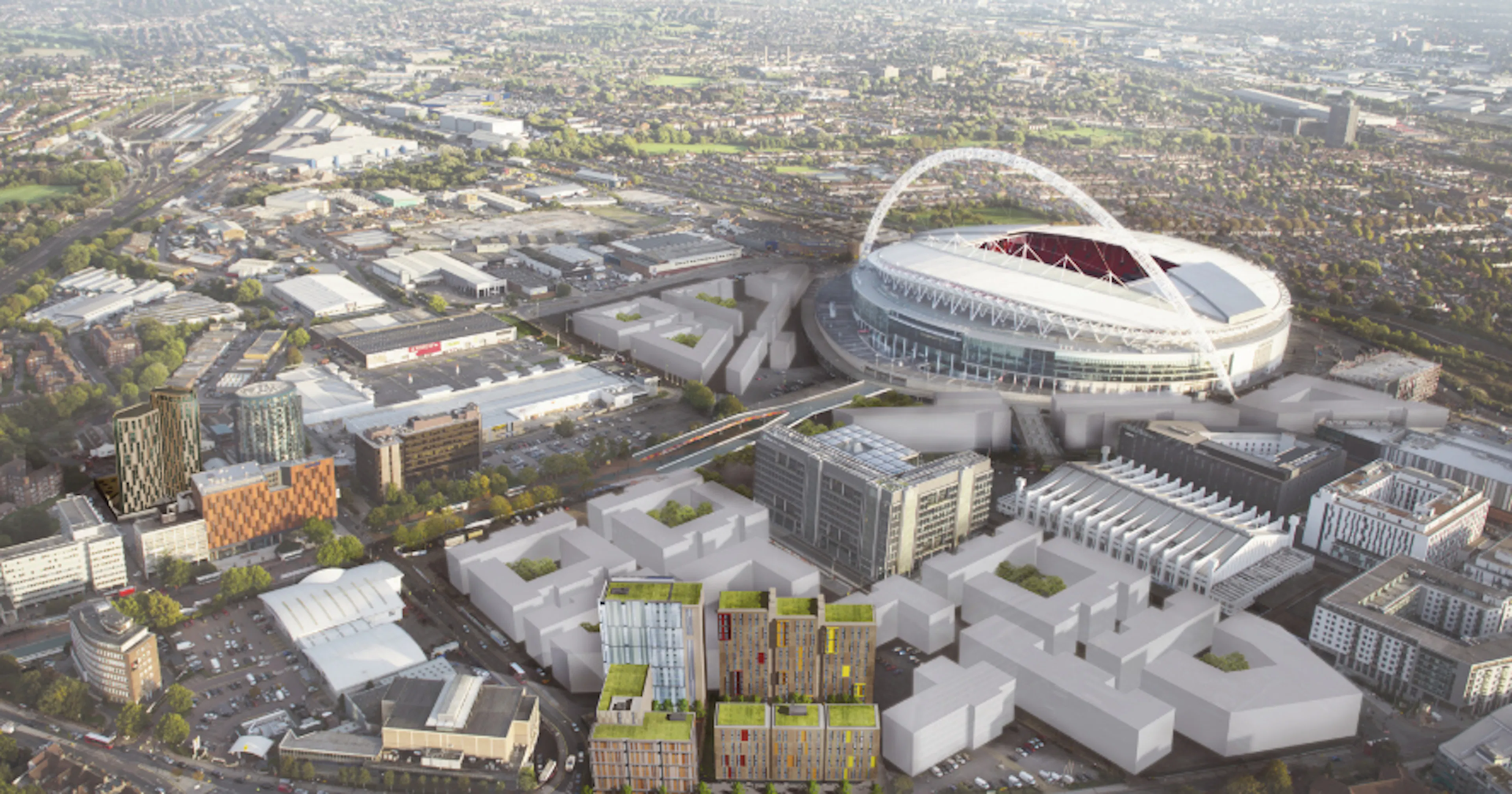 Aerial image of London